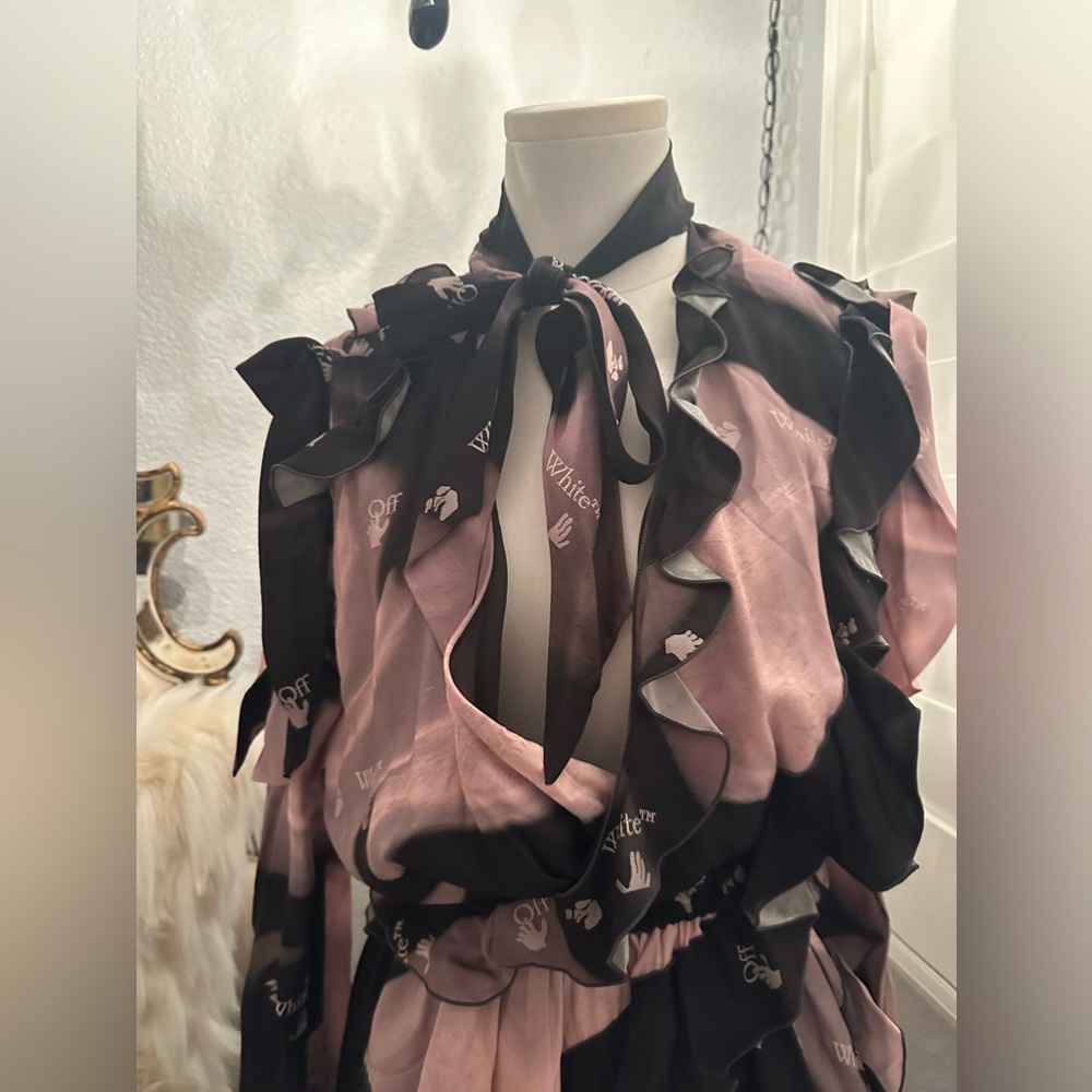 OFF-WHITE RUFFLE DRESS NWT - Picture 2 of 13